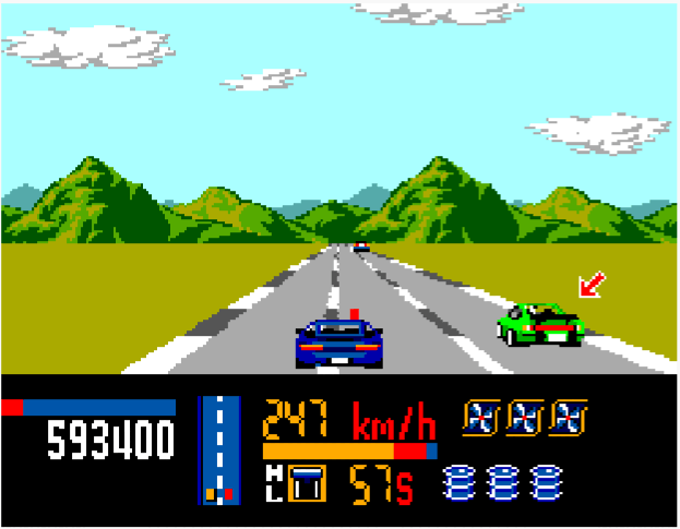 Chase HQ screenshot 3 for Sega Master System